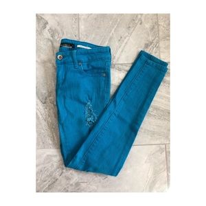 Light blue colored Lovesick Skinny Jeans